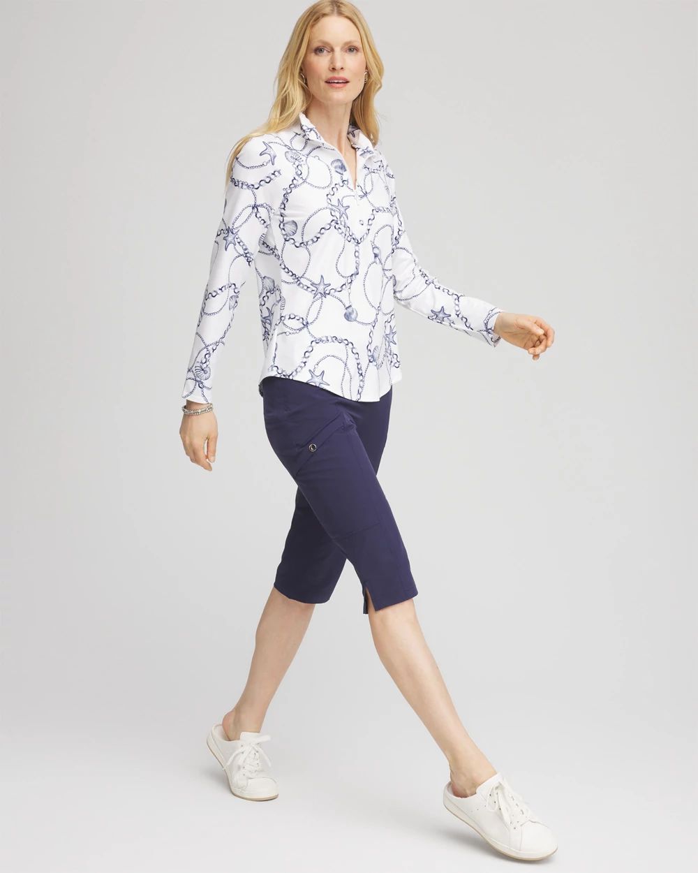Zenergy® UPF Knit Mockneck Golf Top