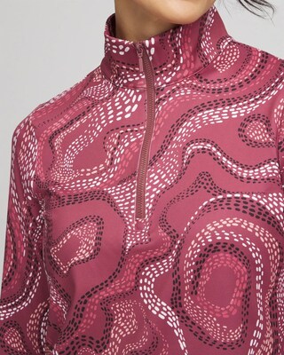 Zenergy® UPF Swirls Half-Zip Top click to view larger image.