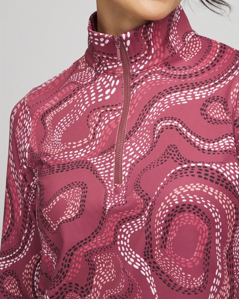 Zenergy® UPF Swirls Half-Zip Top