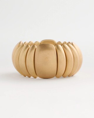 Goldtone Stretch Cuff Bracelet