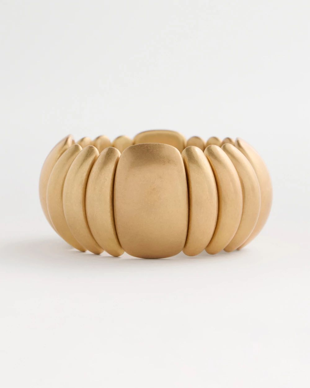 Goldtone Stretch Cuff Bracelet