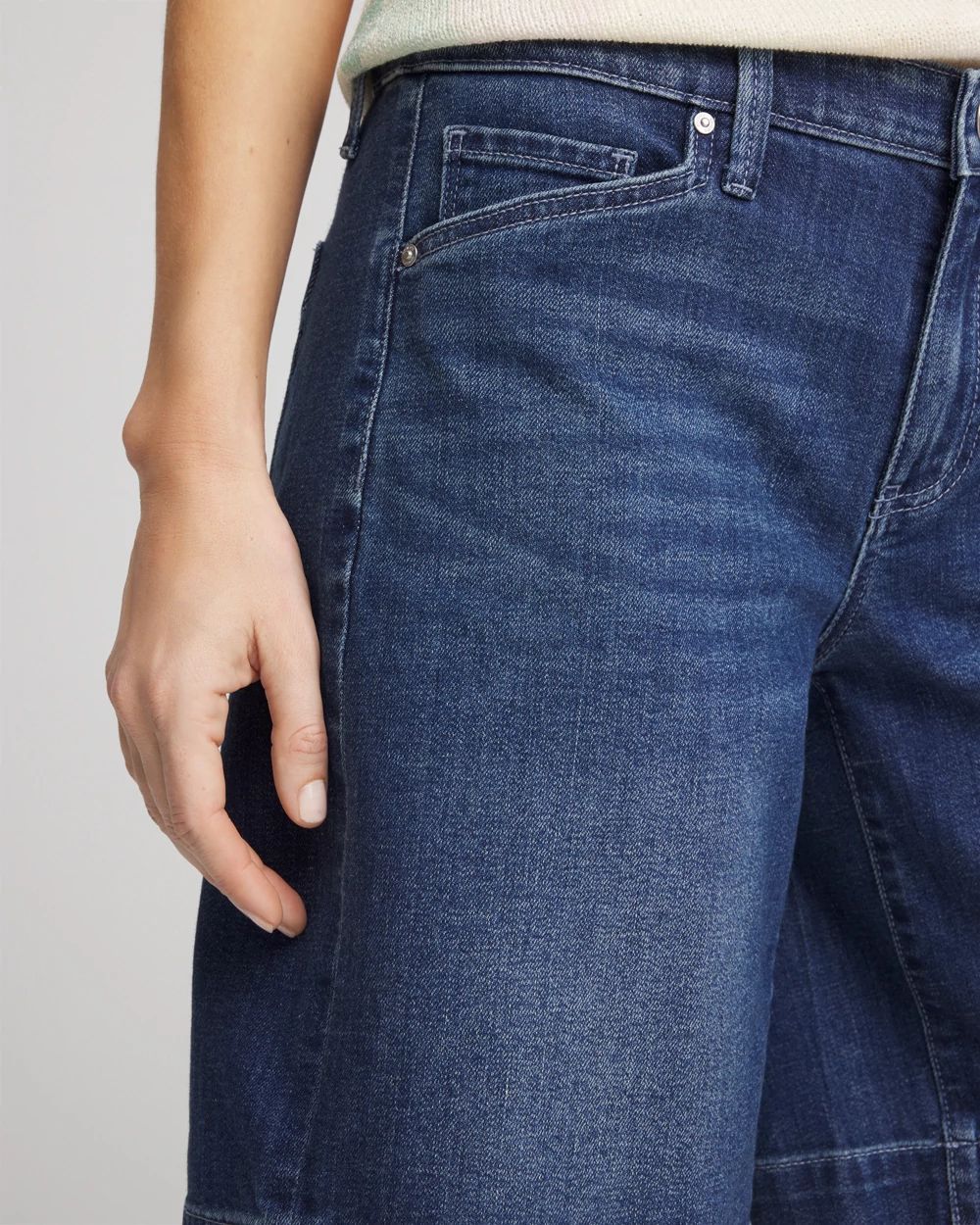 Denim Trouser Shorts click to view larger image.