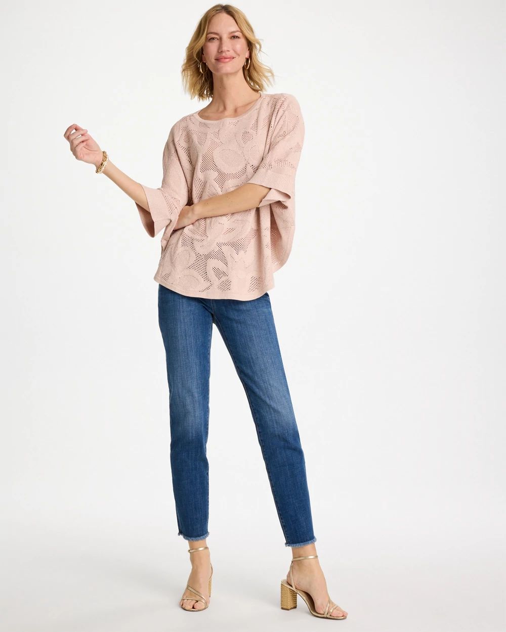 Girlfriend Slim Frayed Ankle Jeans