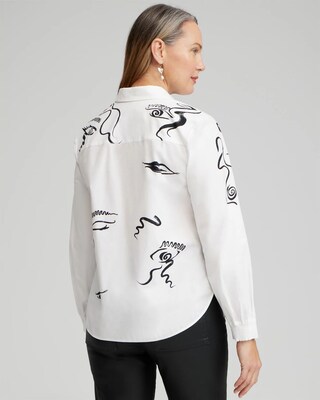 Modern Art Print Shirt