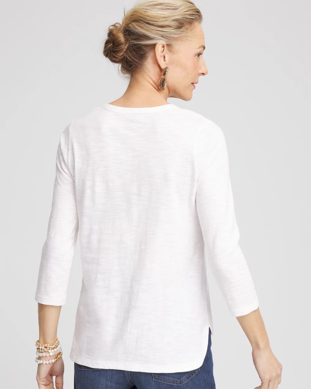 Slub 3/4-Sleeve Tee