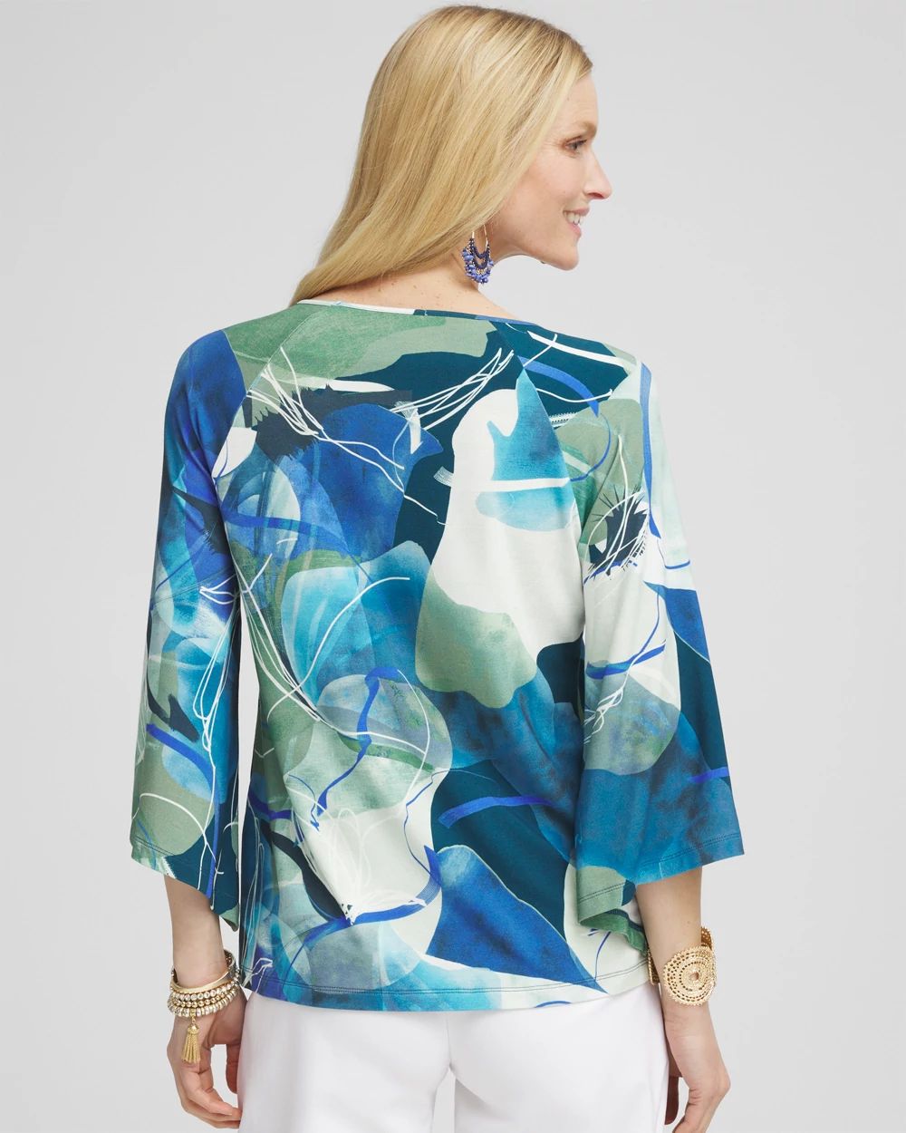 Touch of Cool™ Watercolor Angel-Sleeved Tee