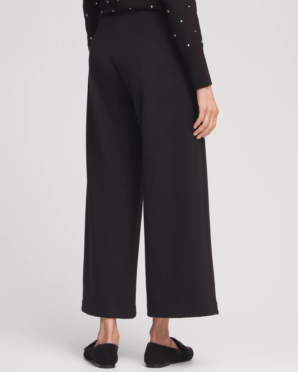 Juliet Ponte Wide Leg Cropped Pants