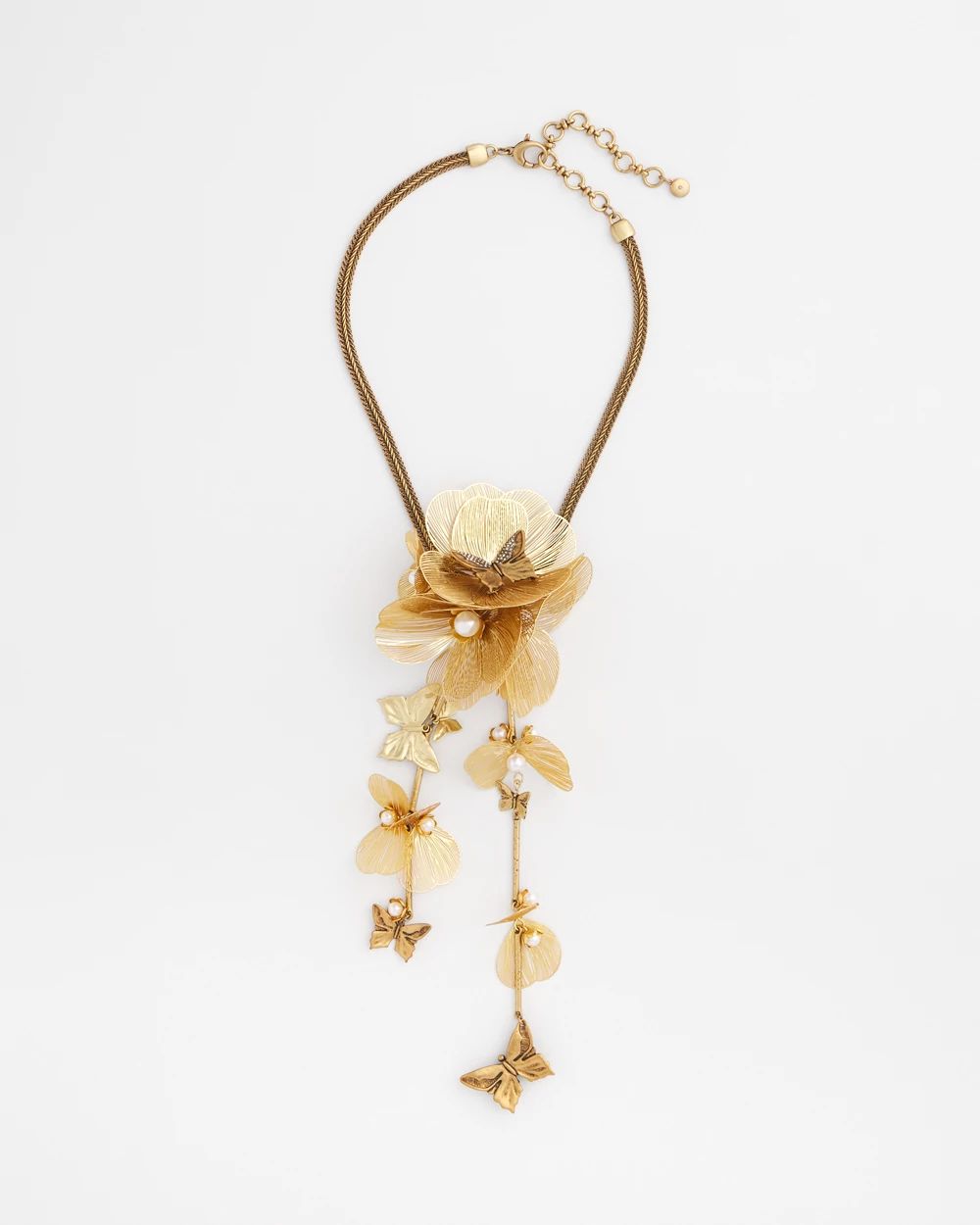 Statement Butterfly Filigree Y-Necklace