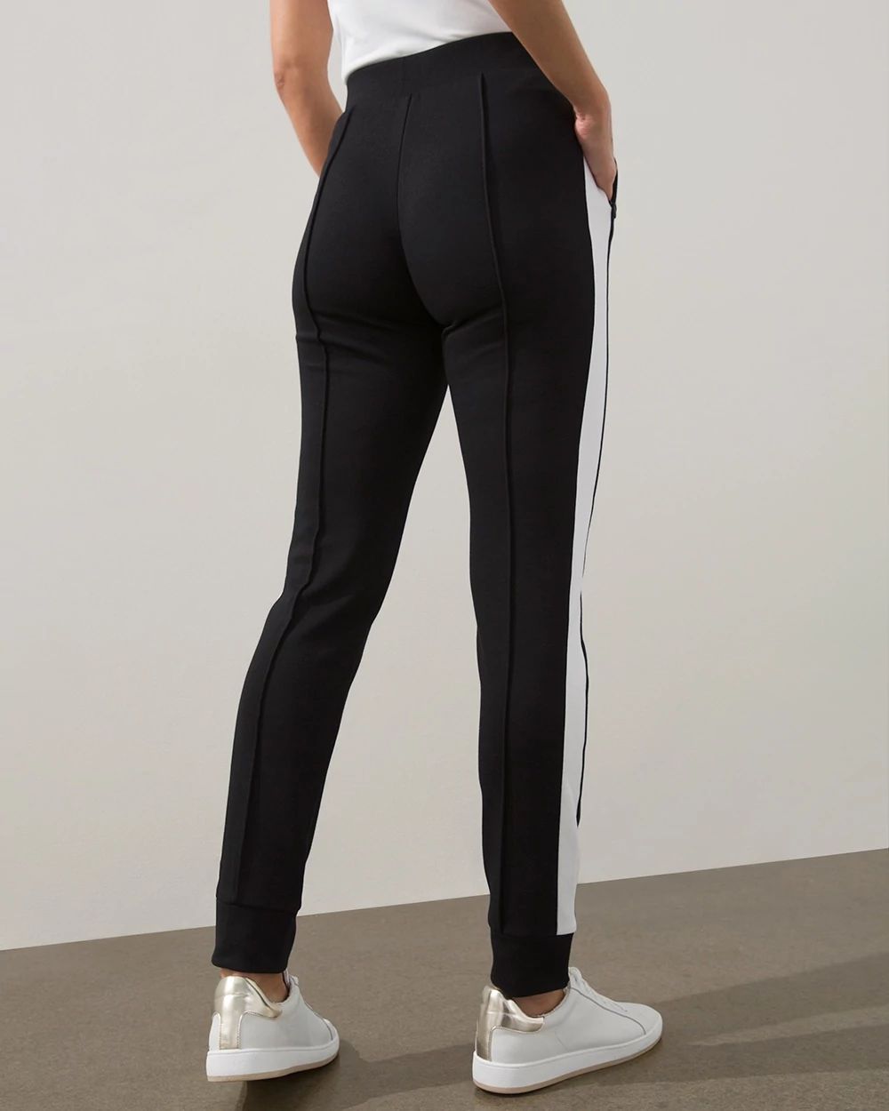 Zenergy Scuba Contrast Ankle Pants