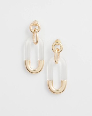 Neutral Link Earrings