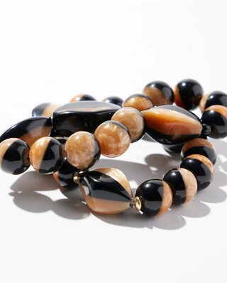 Animal Print Stretch Bracelet Set