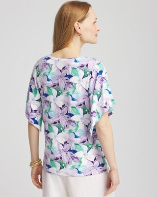 Touch of Cool™ Lily Handkerchief-Sleeve V-Neck Tee click to view larger image.