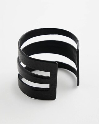 Leather Cutout Cuff Bracelet