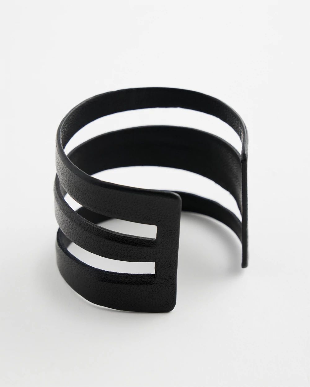 Leather Cutout Cuff Bracelet