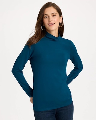 Touch of Cool™ Mockneck Layering Tee
