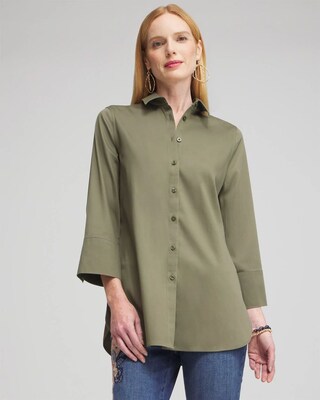 No Iron™ Stretch 3/4 Sleeve Tunic