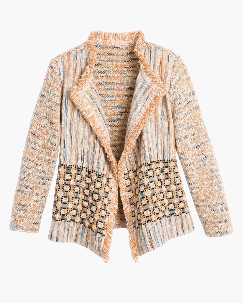 Textured Bonnie Fringe Cardigan