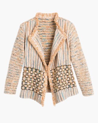 Textured Bonnie Fringe Cardigan