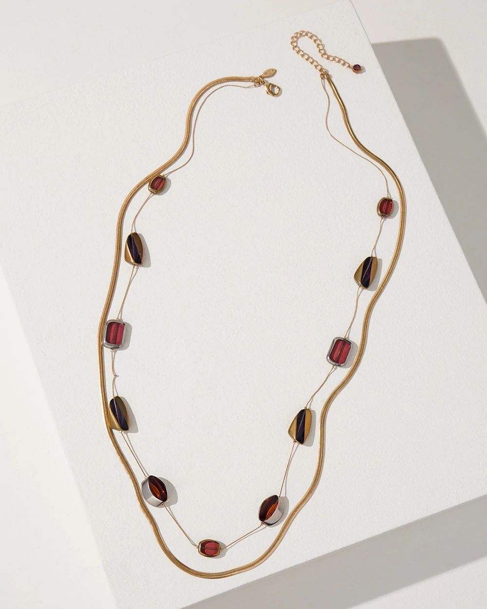 Two-Strand Long Necklace