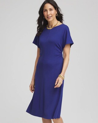 Fit and Flare Cinched Waist Dress