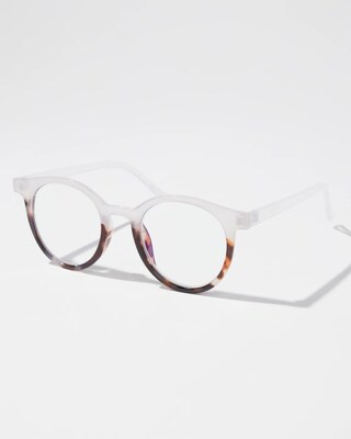 Clear Tort Frosted Readers