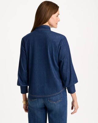 Denim Twill Snap Front Top click to view larger image.