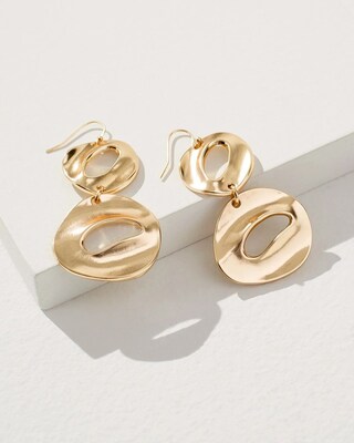 Gold Tone Drop Earrings