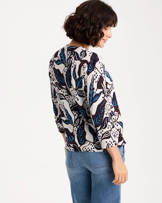 Printed Summer Romance Cardigan click to view larger image.