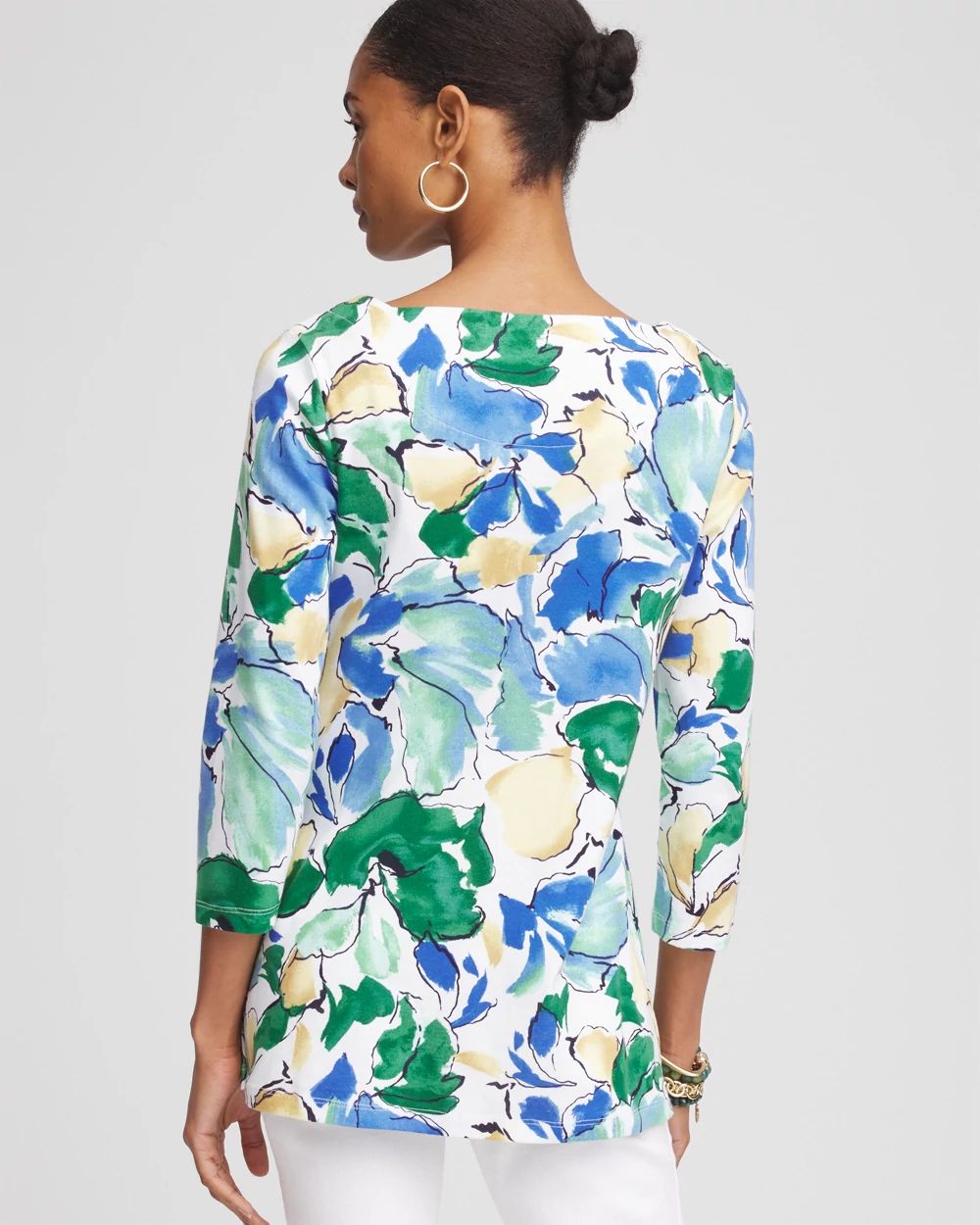 Pima Cotton Square-Neck Tunic