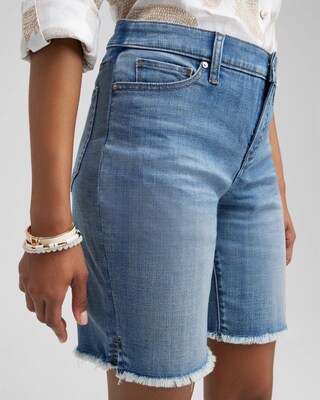 Girlfriend 7" Fray Hem Shorts