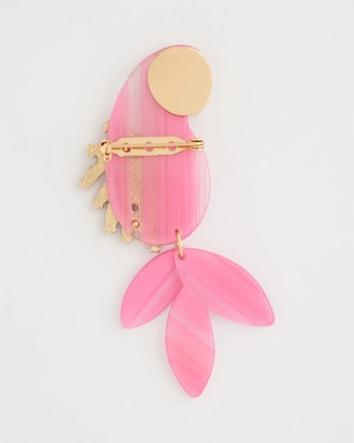 Chic Pink Parrot Brooch click to view larger image.