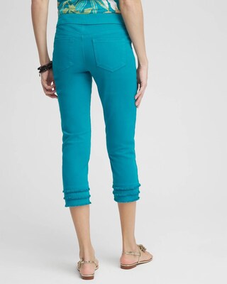 Fray Hem Pull-On Crops click to view larger image.