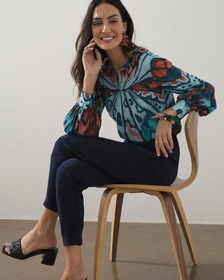 Crepe Ankle Pants