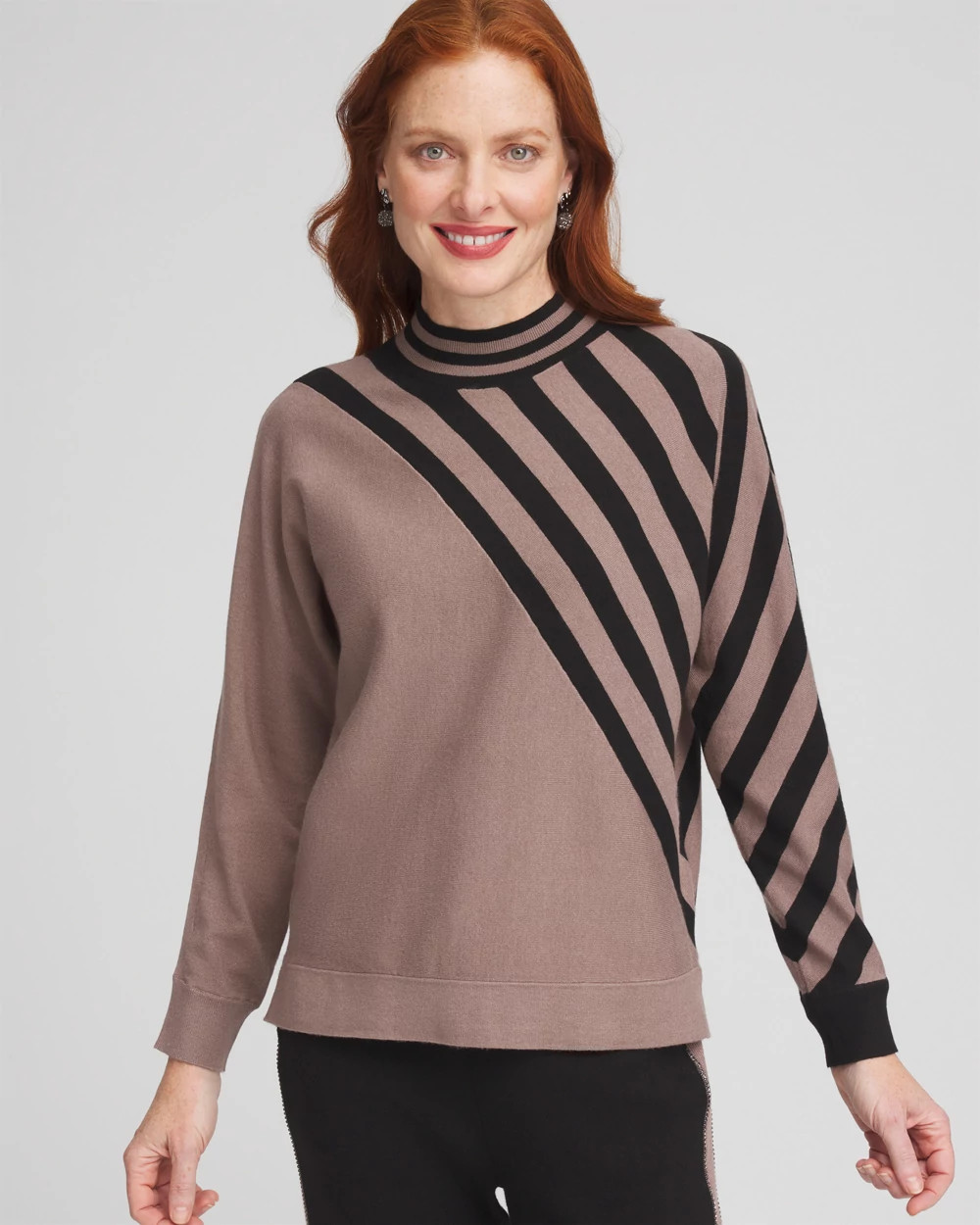 Zenergy® Luxe Cashmere Blend Striped Sweater