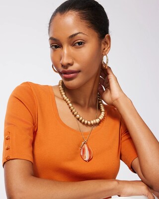 Agate Pendant Necklace
