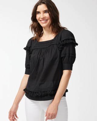 Square Neck Tiered Top