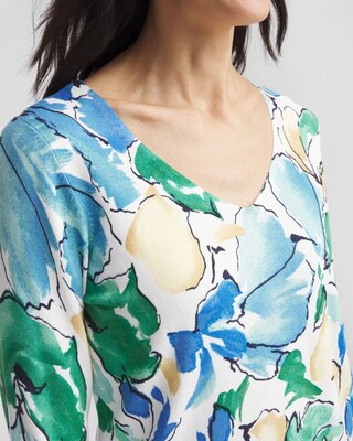 V-Neck Printed Pullover click to view larger image.