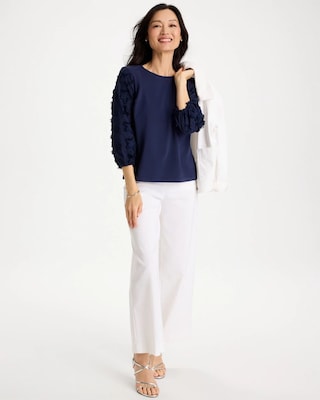 Star Cutout 3/4 Sleeved Tee click to view larger image.