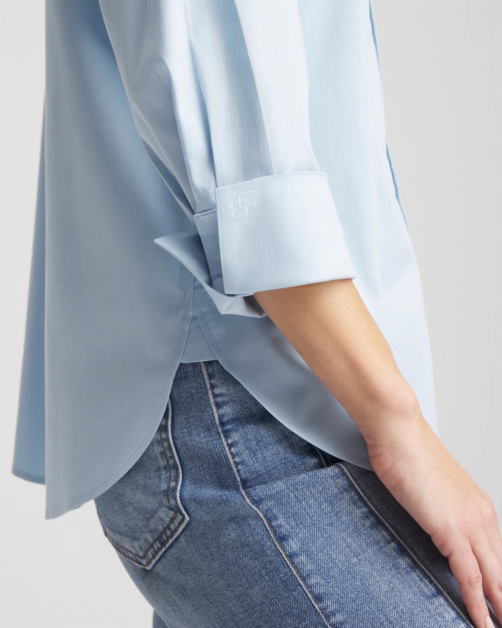 Product image for No Iron 3/4 Sleeve Stretch Shirt