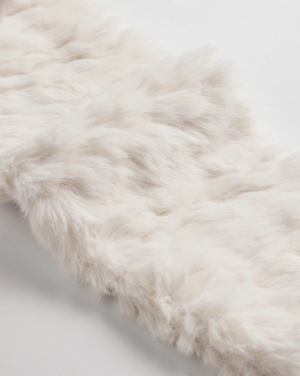 Cream Pull Through Scarf