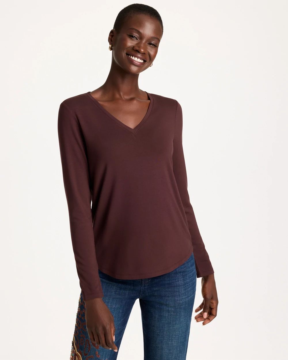 Touch of Cool™ V-Neck Layering Tee