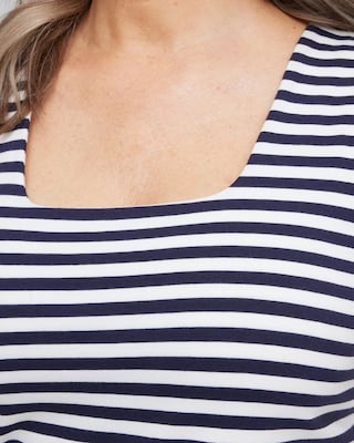 Stripe Square Neck Tank click to view larger image.