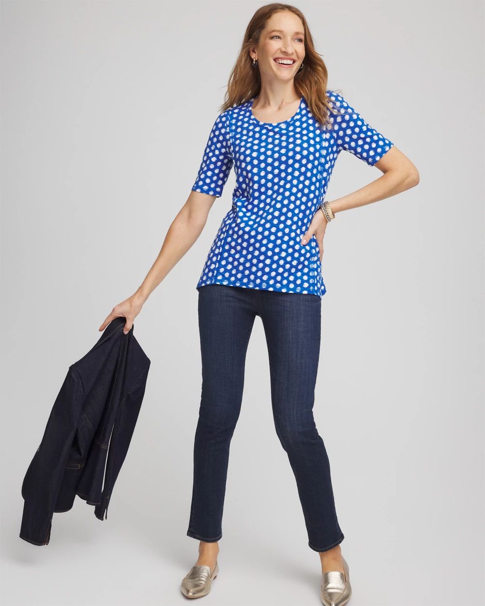 Printed Short Sleeve Pima Tee click to view larger image.