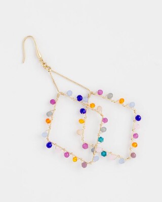 Diamond Shaped Linear Earrings click to view larger image.