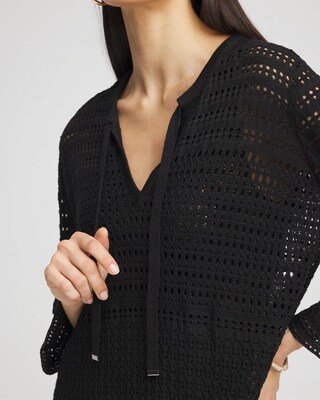 Chico's Tie-Front Beach Swimsuit Cover-Up click to view larger image.