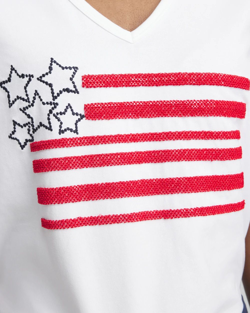 Embellished Flag Tee