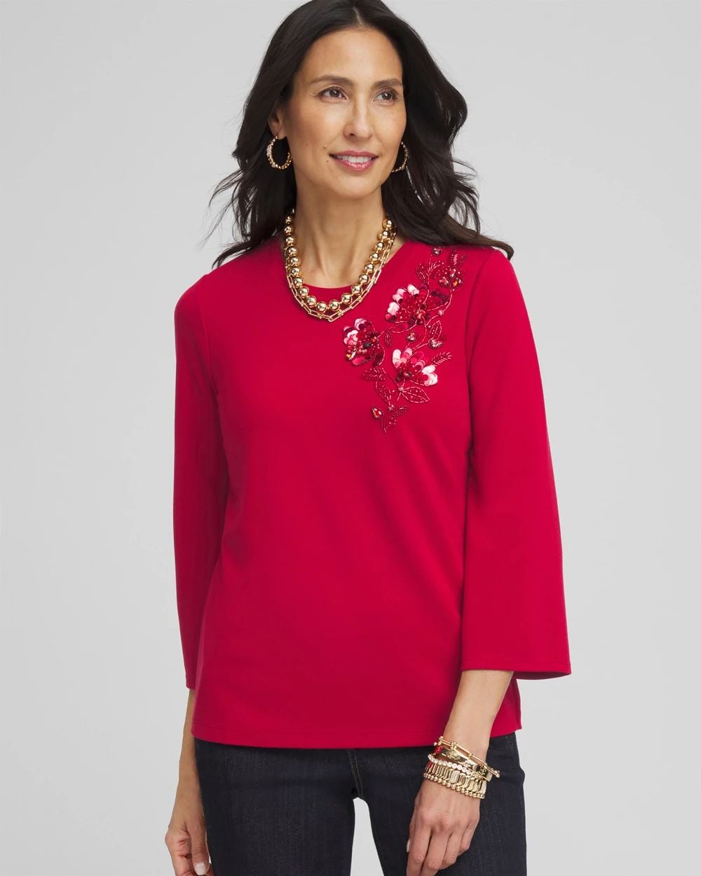 Embellished Ponte Top