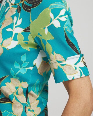 Tropical Bateau Neck Tee click to view larger image.