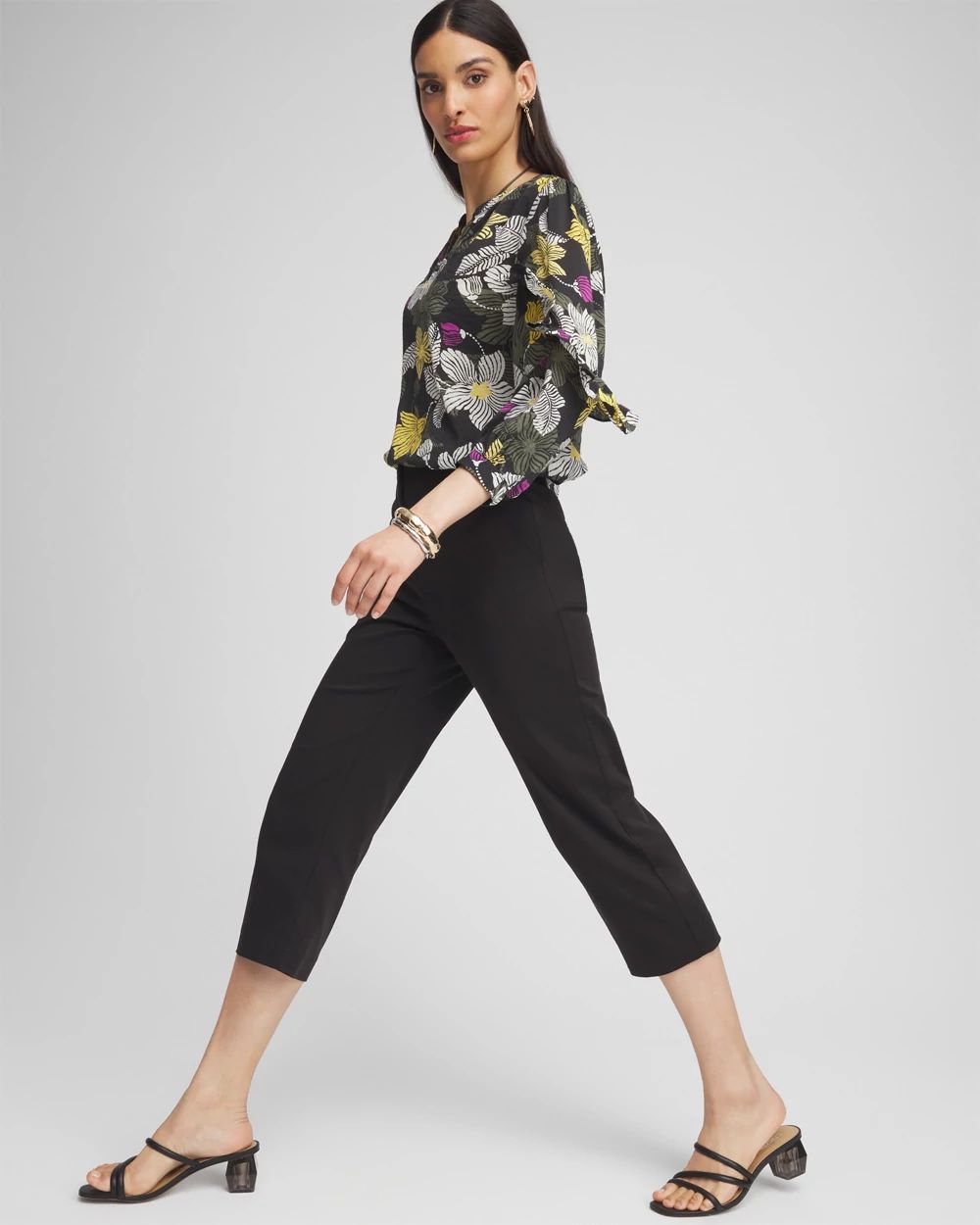 Cotton Sateen Capris