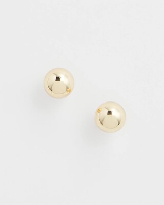 Gold Tone Stud Earrings click to view larger image.